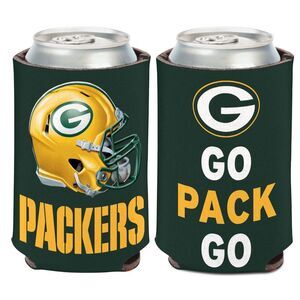 Green Bay Packers Go Pack Go 12oz Can Cooler